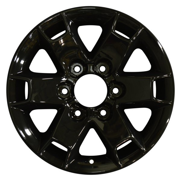 Perfection Wheel® - 16 x 7 6 Double I-Spoke Black Full Face Alloy Factory Wheel (Refinished)