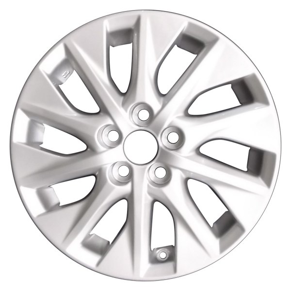 Perfection Wheel® - 15 x 6 10 Turbine-Spoke Bright Fine Silver Full Face Alloy Factory Wheel (Refinished)