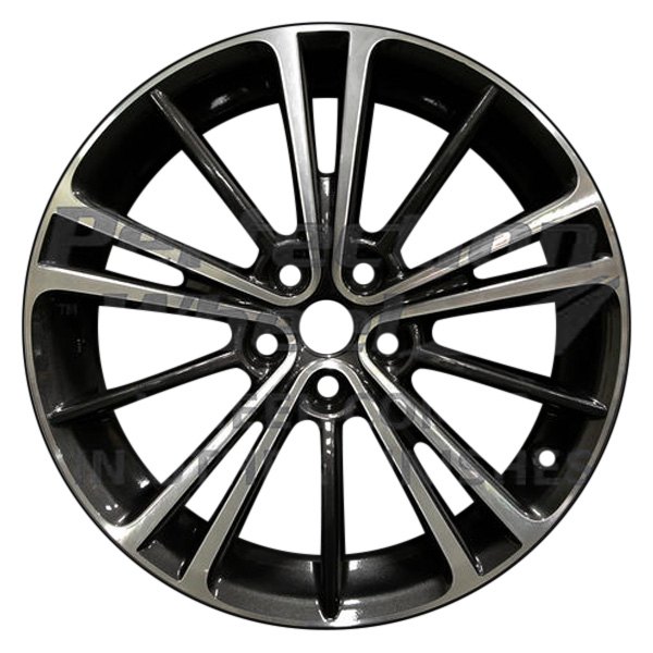 Perfection Wheel® - 17 x 7 5 W-Spoke Dark Charcoal Full Face Alloy Factory Wheel (Refinished)