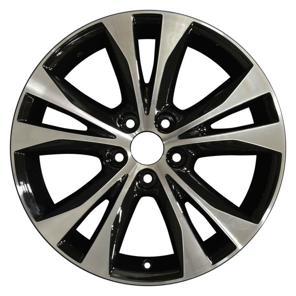 Perfection Wheel® - 18 x 7.5 5 V-Spoke Black Machined Alloy Factory Wheel (Refinished)