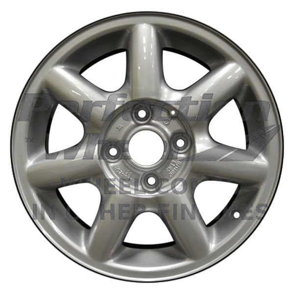 Perfection Wheel® - 14 x 6 7 I-Spoke Bright Fine Metallic Silver Full Face Alloy Factory Wheel (Refinished)
