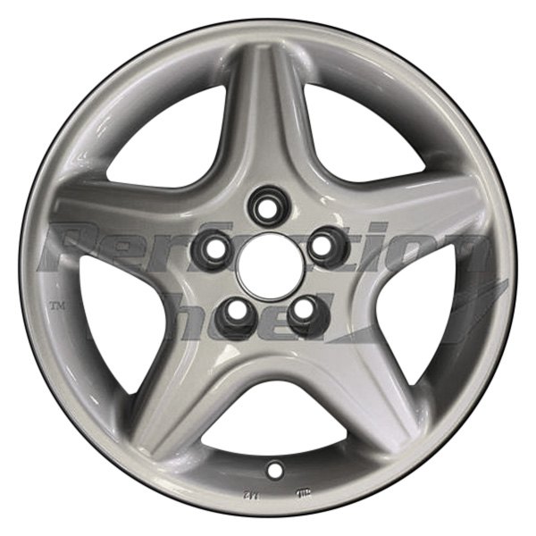Perfection Wheel® - 15 x 6.5 5-Spoke Fine Bright Silver Full Face Alloy Factory Wheel (Refinished)