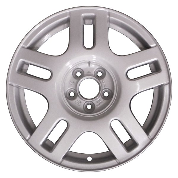 Perfection Wheel® - 16 x 6.5 Double 5-Spoke Bright Metallic Silver Full Face Texture Alloy Factory Wheel (Refinished)