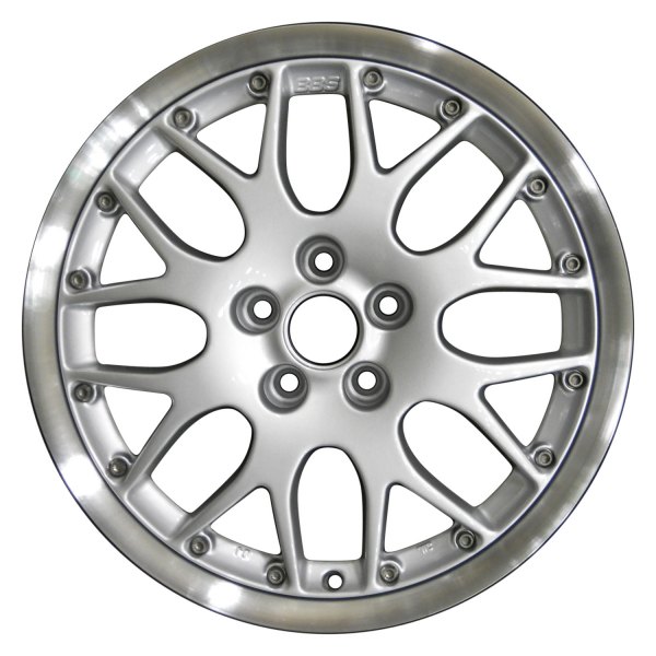Perfection Wheel® - 16 x 6.5 8 Y-Spoke Bright Fine Silver Flange Cut Alloy Factory Wheel (Refinished)