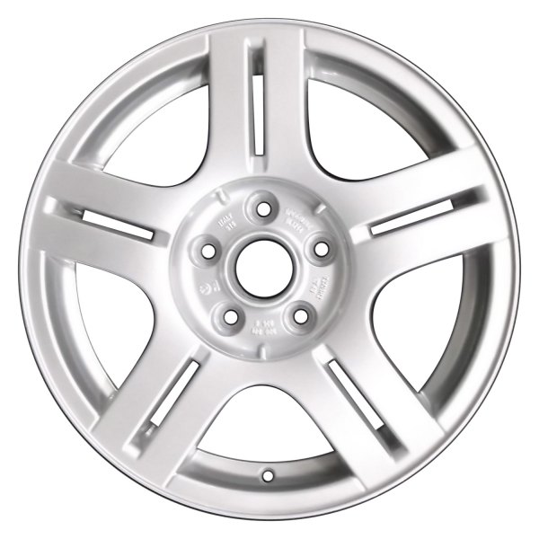 Perfection Wheel® - 16 x 7 Double 5-Spoke Fine Sparkle Silver Full Face Alloy Factory Wheel (Refinished)