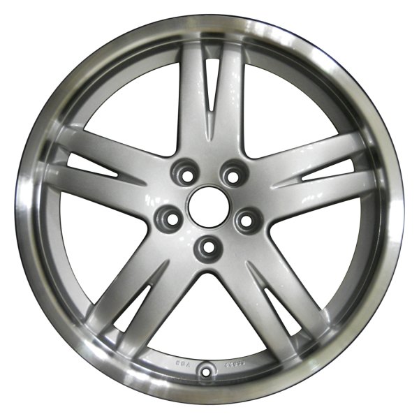 Perfection Wheel® - 17 x 7 Double 5-Spoke Bright Sparkle Silver Flange Cut Alloy Factory Wheel (Refinished)
