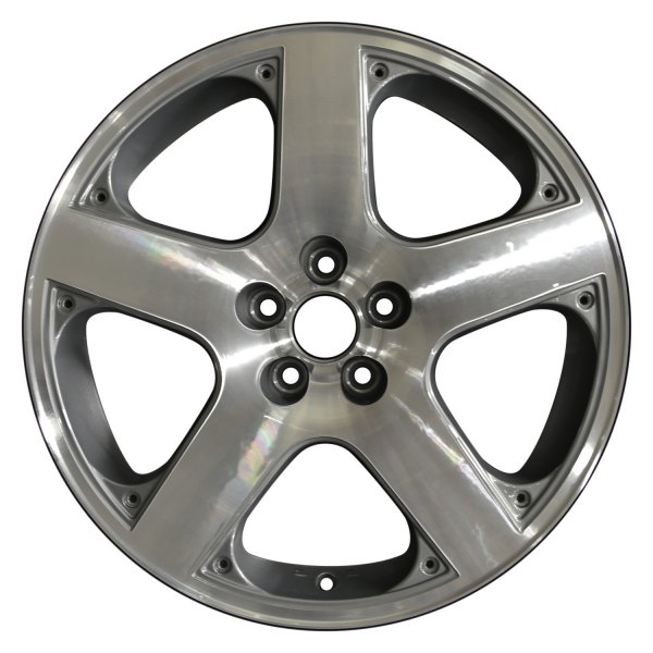 Perfection Wheel® - 17 x 7 5-Spoke Light Metallic Charcoal Machined Alloy Factory Wheel (Refinished)