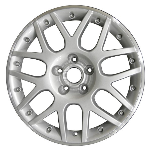 Perfection Wheel® - 17 x 7.5 7 Y-Spoke Bright Sparkle Silver Flange Cut Alloy Factory Wheel (Refinished)