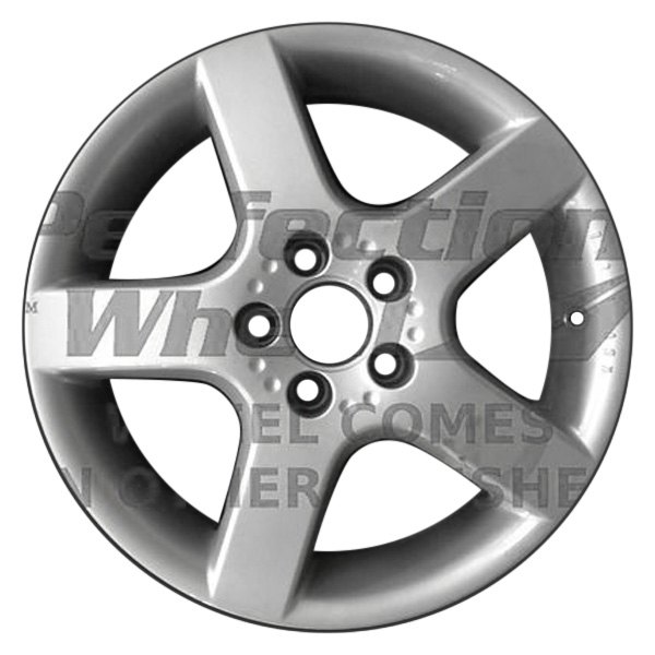 Perfection Wheel® - 15 x 7 5-Spoke Bright Sparkle Silver Full Face Alloy Factory Wheel (Refinished)