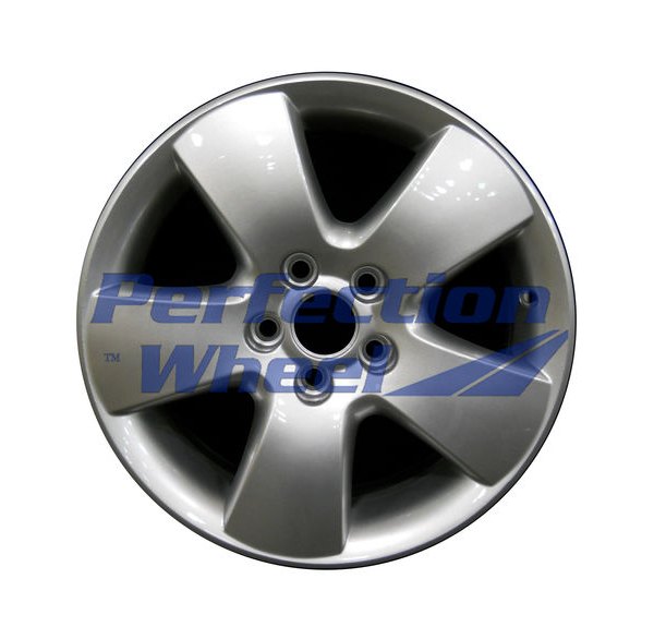 Perfection Wheel® - 15 x 6 5-Spoke Bright Metallic Silver Full Face Alloy Factory Wheel (Refinished)