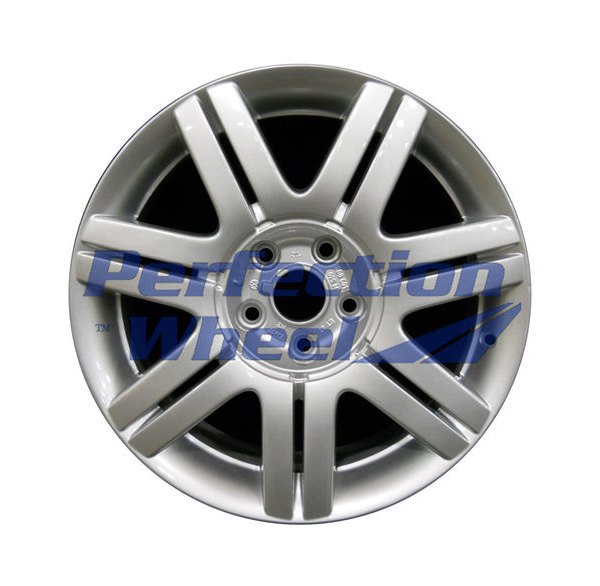 Perfection Wheel® - 17 x 7 7 V-Spoke Bright Metallic Silver Full Face Alloy Factory Wheel (Refinished)