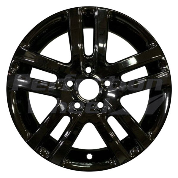 Perfection Wheel® - 16 x 6.5 Double 5-Spoke Gloss Black Full Face PIB Alloy Factory Wheel (Refinished)
