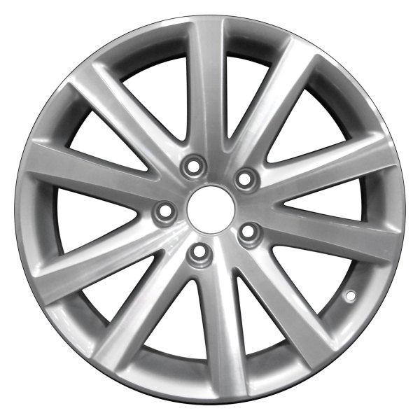 Perfection Wheel® - 17 x 7.5 5 V-Spoke Bright Fine Metallic Silver Machined Alloy Factory Wheel (Refinished)