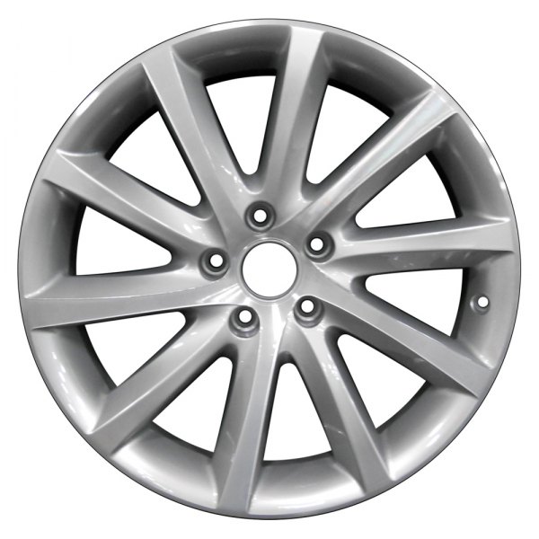 Perfection Wheel® - 18 x 8 10 Turbine-Spoke Dark Metallic Silver Machined Alloy Factory Wheel (Refinished)
