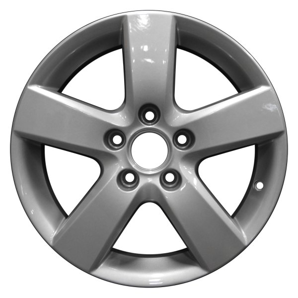 Perfection Wheel® - 16 x 6.5 5-Spoke Bright Fine Silver Full Face Alloy Factory Wheel (Refinished)