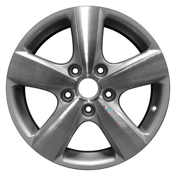 Perfection Wheel® - 17 x 6.5 5-Spoke Bright Sparkle Silver Machined Alloy Factory Wheel (Refinished)