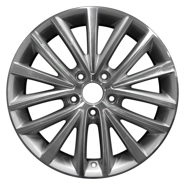 Perfection Wheel® - 17 x 7 5 W-Spoke Bright Fine Metallic Silver Machined Alloy Factory Wheel (Refinished)
