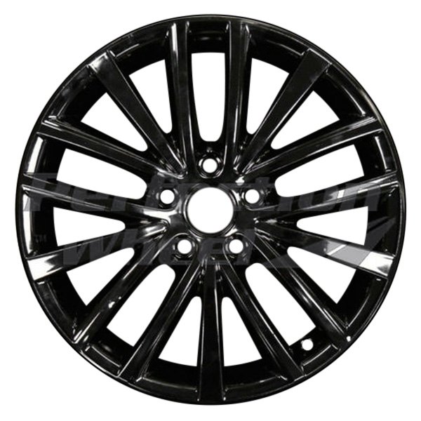 Perfection Wheel® - 17 x 7 5 W-Spoke Gloss Black Full Face Alloy Factory Wheel (Refinished)