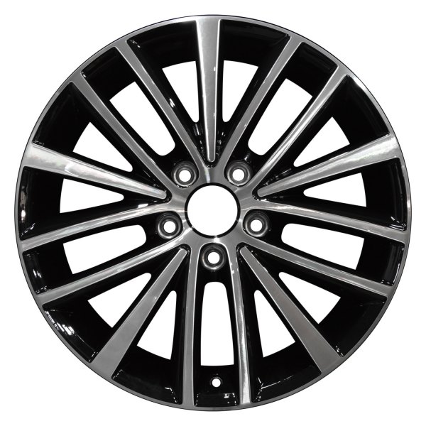 Perfection Wheel® - 17 x 7 5 W-Spoke Black Machined Alloy Factory Wheel (Refinished)