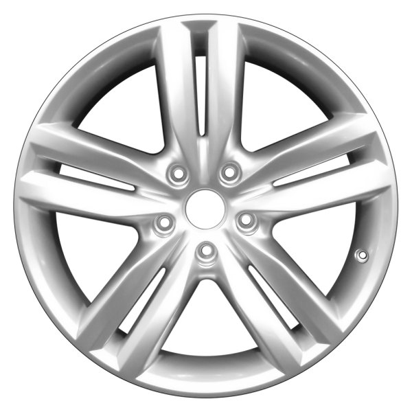 Perfection Wheel® - 20 x 9 Double 5-Spoke Hyper Bright Silver Full Face Alloy Factory Wheel (Refinished)