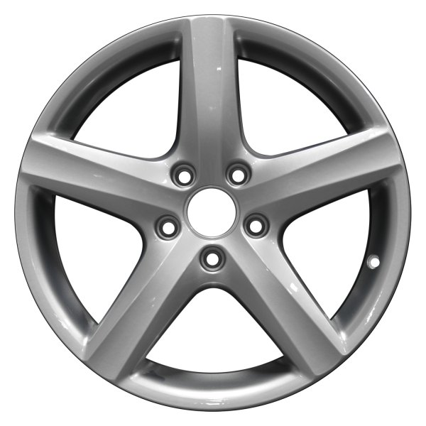Perfection Wheel® - 17 x 7.5 5-Spoke Hyper Bright Silver Full Face Alloy Factory Wheel (Refinished)