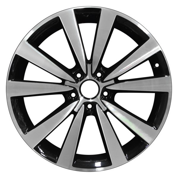 Perfection Wheel® - 19 x 8 5 V-Spoke Black Machined Alloy Factory Wheel (Refinished)
