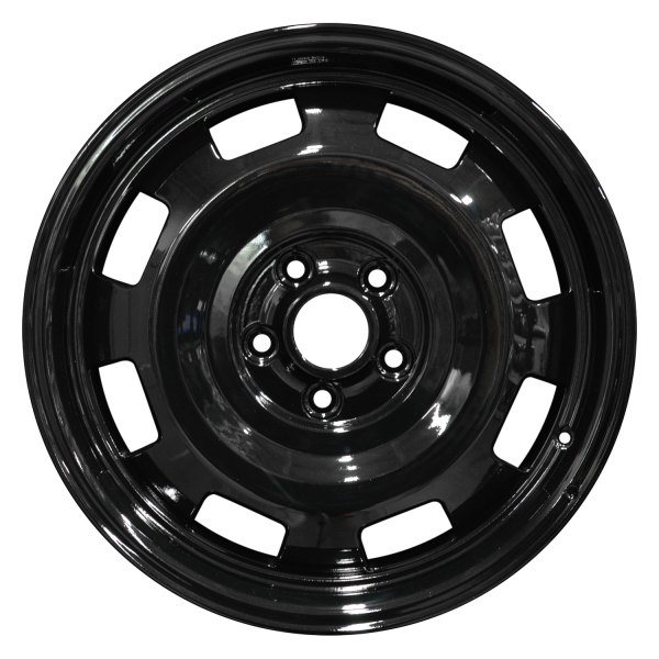 Perfection Wheel® - 17 x 7 8-Slot Black Full Face Alloy Factory Wheel (Refinished)