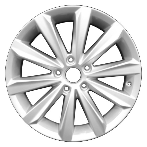 Perfection Wheel® - 17 x 7 10 I-Spoke Fine Bright Silver Full Face Alloy Factory Wheel (Refinished)