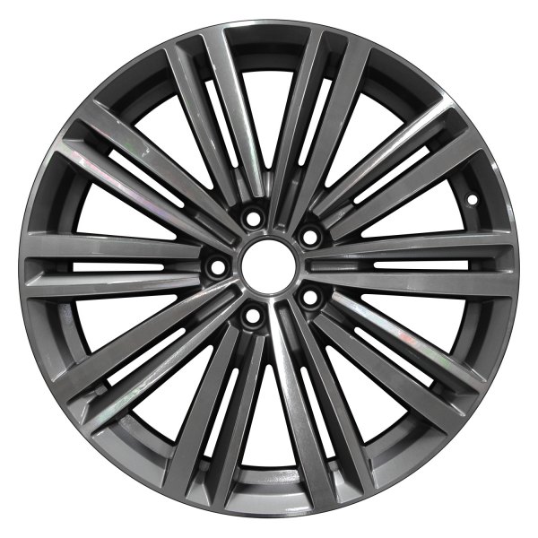 Perfection Wheel® - 19 x 8 10 Double I-Spoke Blueish Silver Machined Bright Alloy Factory Wheel (Refinished)
