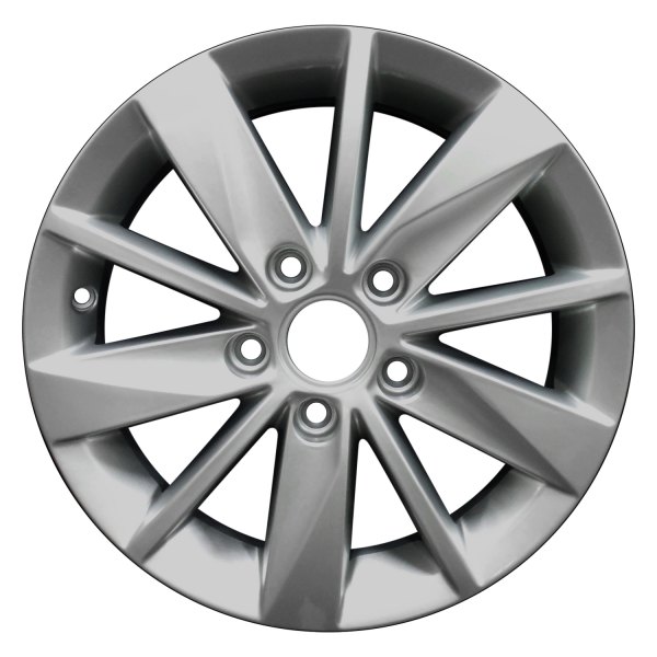 Perfection Wheel® - 15 x 6 10 Alternating-Spoke Fine Bright Silver Full Face Alloy Factory Wheel (Refinished)