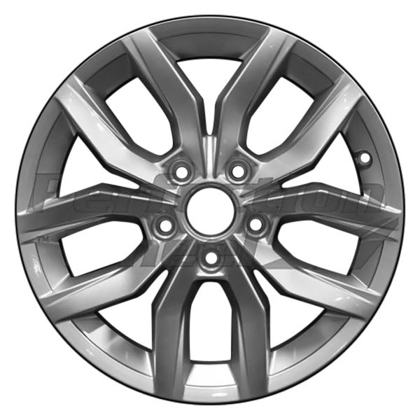 Perfection Wheel® - 16 x 6.5 5 V-Spoke Fine Bright Silver Full Face Alloy Factory Wheel (Refinished)