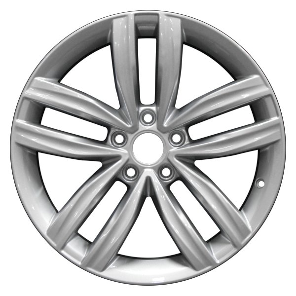 Perfection Wheel® - 18 x 8 Double 5-Spoke Medium Silver Full Face Alloy Factory Wheel (Refinished)