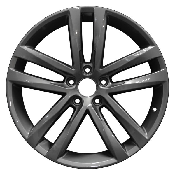 Perfection Wheel® - 19 x 8 Double 5-Spoke Fine Metallic Medium Charcoal Full Face Alloy Factory Wheel (Refinished)
