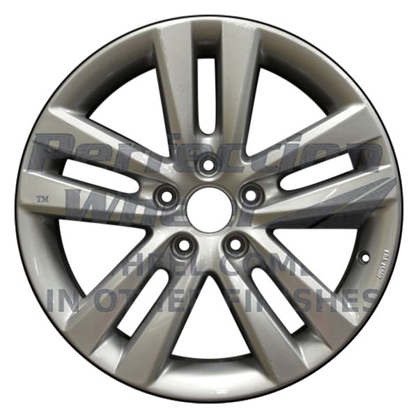 Perfection Wheel® - 17 x 7.5 Double 5-Spoke Fine Bright Silver Full Face Alloy Factory Wheel (Refinished)