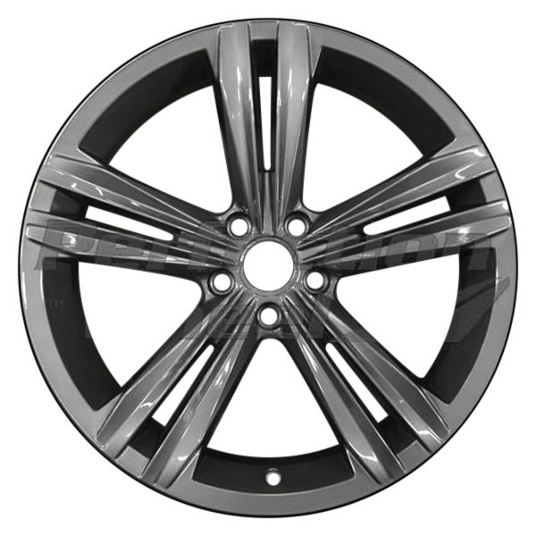 Perfection Wheel® - 19 x 8.5 Double 5-Spoke Gloss Black Full Face PIB Alloy Factory Wheel (Refinished)