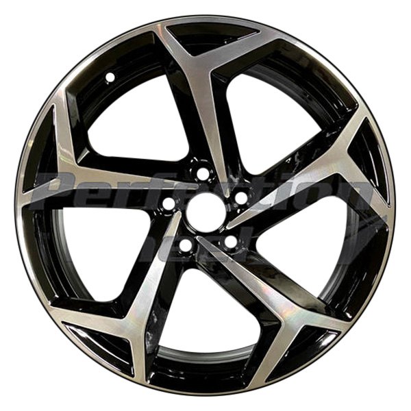 Perfection Wheel® - 19 x 8 5-Spoke Gloss Black Machine PIB Alloy Factory Wheel (Refinished)