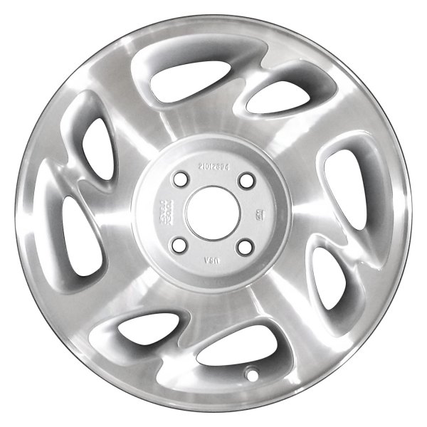 Perfection Wheel® - 15 x 6 8-Slot Medium Silver Machined Alloy Factory Wheel (Refinished)