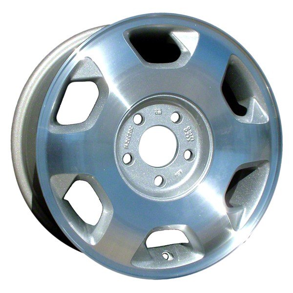 Perfection Wheel® - 15 x 6 6-Slot Sparkle Silver Machined Alloy Factory Wheel (Refinished)