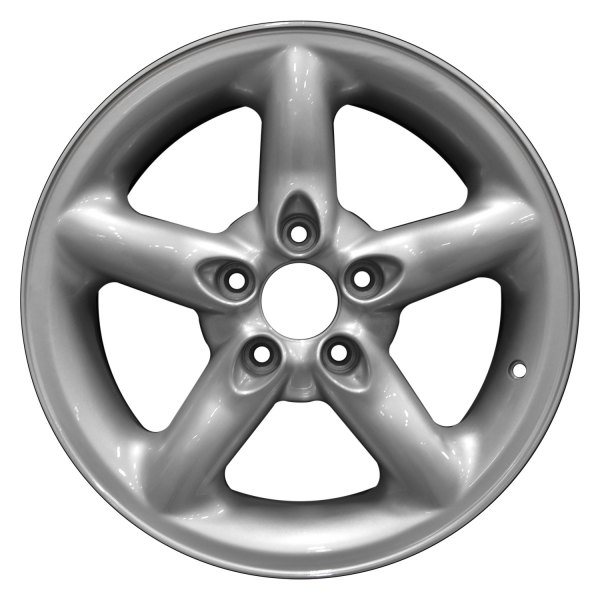 Perfection Wheel® - 16 x 6.5 5-Spoke Bright Fine Metallic Silver Full Face Alloy Factory Wheel (Refinished)