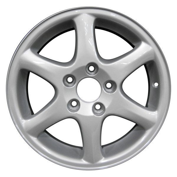 Perfection Wheel® - 15 x 6.5 6 I-Spoke Bright Fine Metallic Silver Full Face Alloy Factory Wheel (Refinished)