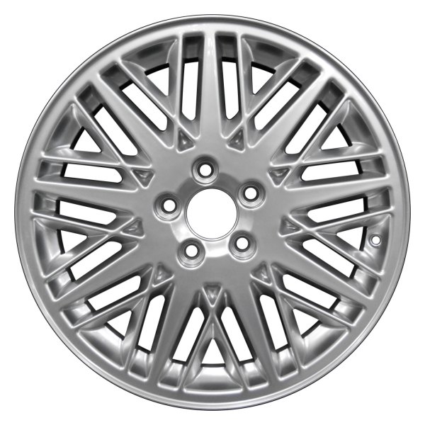 Perfection Wheel® - 17 x 7 18 Spider-Spoke Hyper Bright Mirror Silver Full Face Alloy Factory Wheel (Refinished)