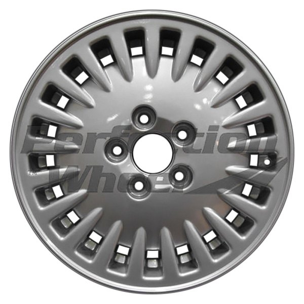 Perfection Wheel® - 15 x 6 21-Slot Medium Silver Full Face Alloy Factory Wheel (Refinished)