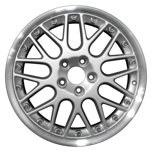Perfection Wheel® - 17 x 7.5 9 Y-Spoke Bright Fine Silver Flange Cut Alloy Factory Wheel (Refinished)