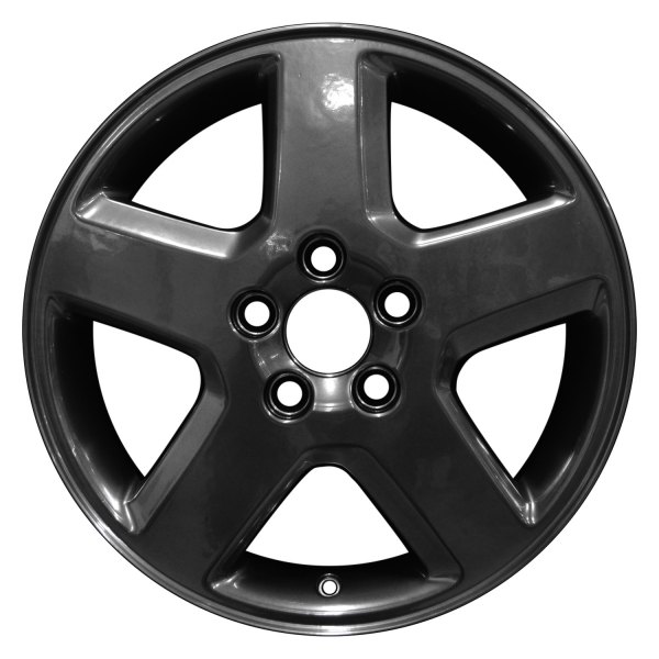 Perfection Wheel® - 16 x 6.5 5-Spoke Hyper Dark Smoked Silver Full Face Alloy Factory Wheel (Refinished)