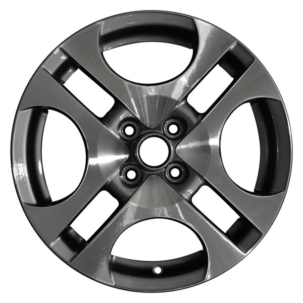 Perfection Wheel® - 16 x 6 4 V-Spoke Medium Metallic Charcoal Machined Alloy Factory Wheel (Refinished)