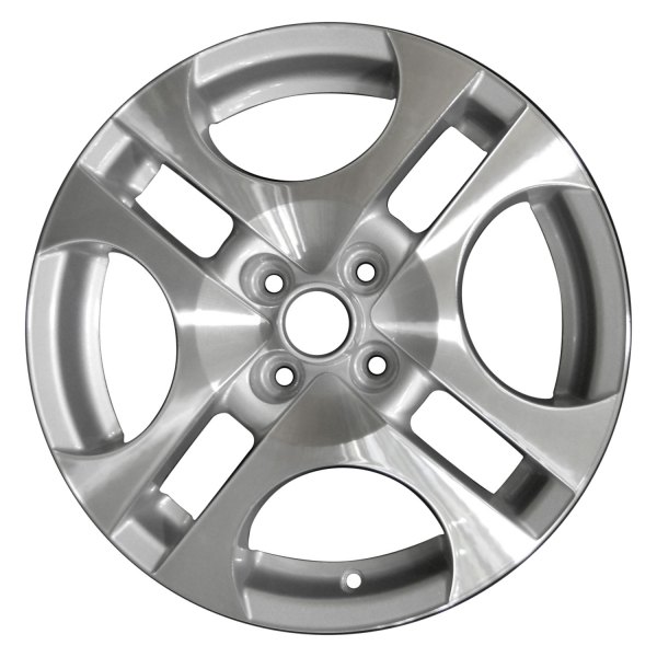Perfection Wheel® - 16 x 6 4 V-Spoke Bright Medium Sparkle Silver Machined Alloy Factory Wheel (Refinished)