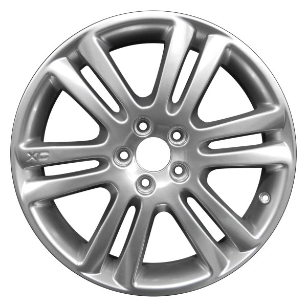 Perfection Wheel® - 18 x 7 6 Double I-Spoke Hyper Bright Mirror Silver Full Face Alloy Factory Wheel (Refinished)