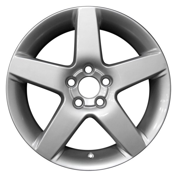 Perfection Wheel® - 17 x 7 5-Spoke Bright Fine Metallic Silver Full Face Alloy Factory Wheel (Refinished)