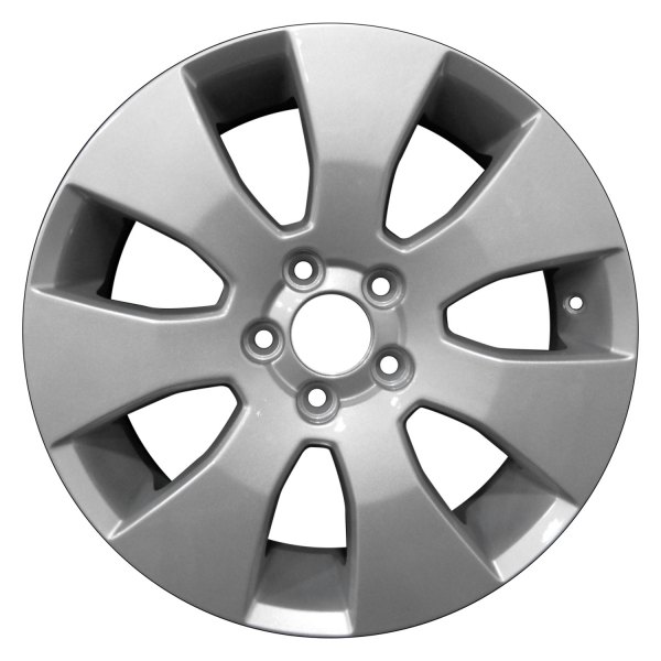 Perfection Wheel® - 17 x 7 7-Slot Sparkle Silver Full Face Alloy Factory Wheel (Refinished)