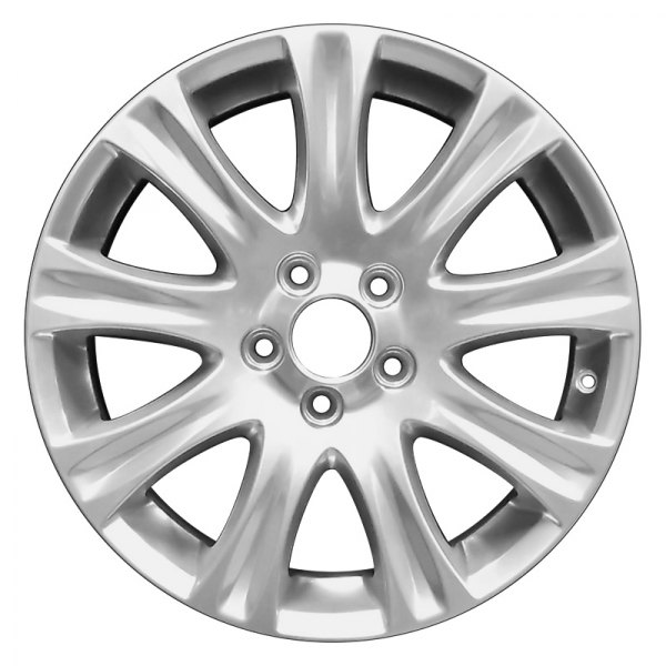 Perfection Wheel® - 17 x 7 9 I-Spoke Hyper Bright Mirror Silver Full Face Alloy Factory Wheel (Refinished)